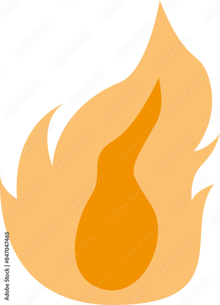 Burning Flame Illustration Element Burning Flame Illustration Element