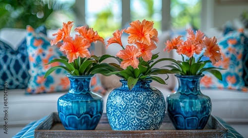 Wallpaper Mural Stylish contemporary and vintage living room with trendy decor accessories and elegant coffee table Torontodigital.ca