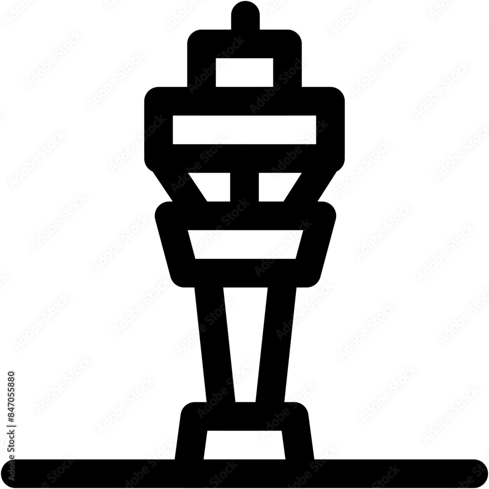 Control tower vector design icon logo Control tower vector design icon logo