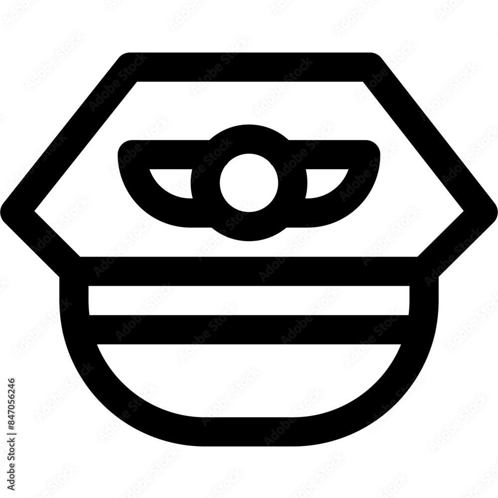 Pilot Hat svector design icon logo .svg Pilot Hat svector design icon logo .svg