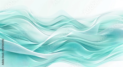 Abstract Turquoise Waves