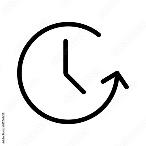 Time Passing Icon Perfect for Clocks and Time Management Illustrations