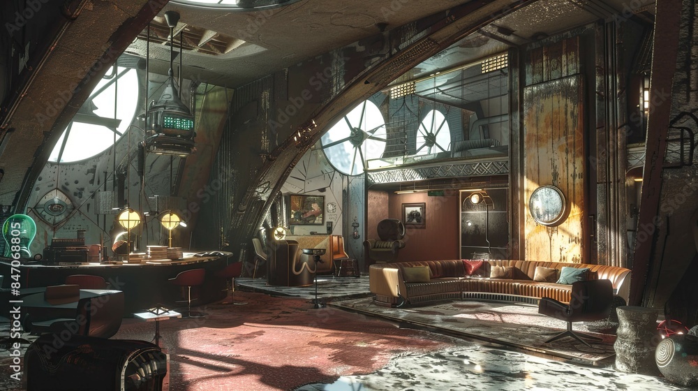 Fototapeta premium Luxury. AI generated art illustration.