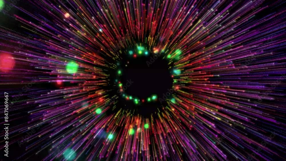 Spiral movement of particles, smooth spiral movement. Motion. Abstract animation with spinning flying stars in outer space. Spiral movement of particles, smooth spiral movement. Motion. Abstract animation with spinning flying stars in outer space.