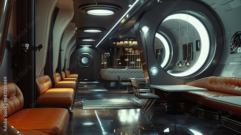 Spaceship Interior Reference. AI generated art illustration. Spaceship Interior Reference. AI generated art illustration.