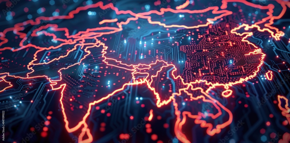 East Asia on a Circuit Board East Asia on a Circuit Board