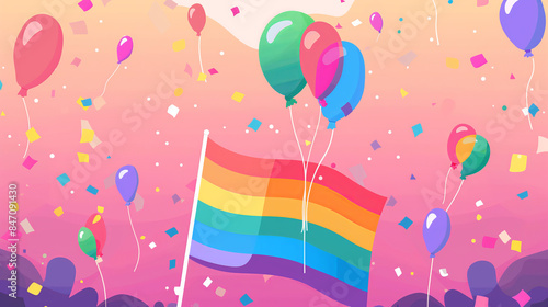 balloons and pride festival