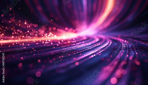 Abstract Swirling Lights Background