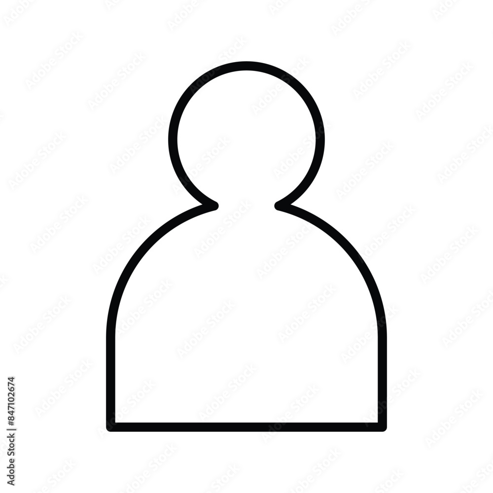 Vector profile Icon. human, people icon vector Vector profile Icon. human, people icon vector