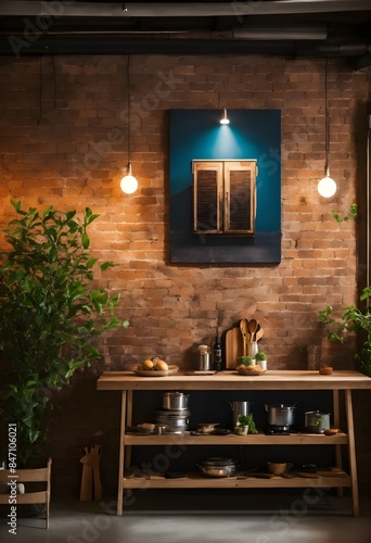 beautiful interior of kitchen and room  © Waqas