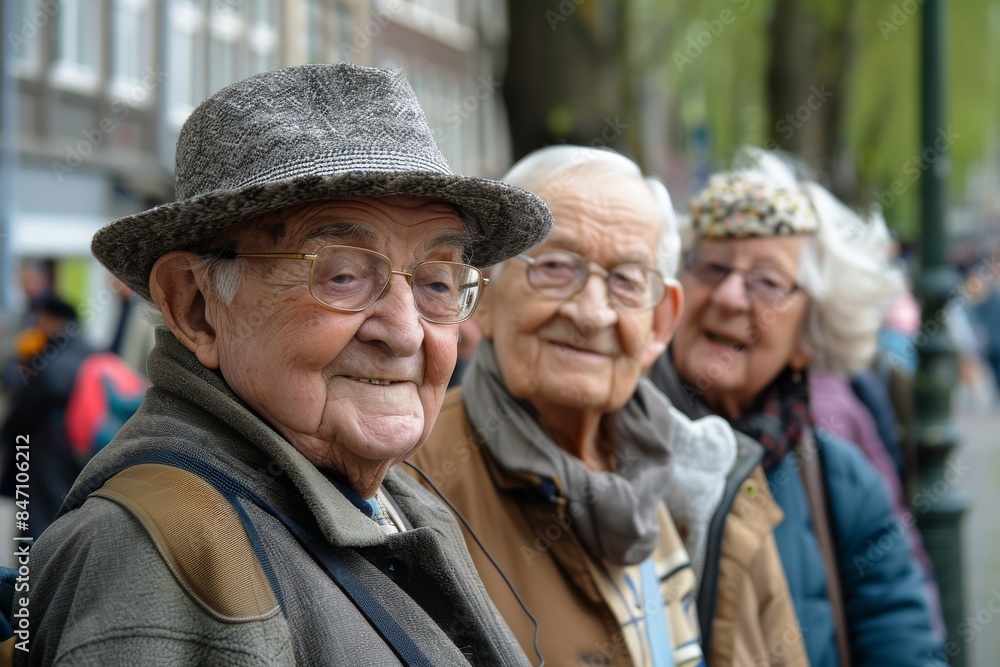 Old people in Berlin, Germany. Old people in Berlin, Germany.