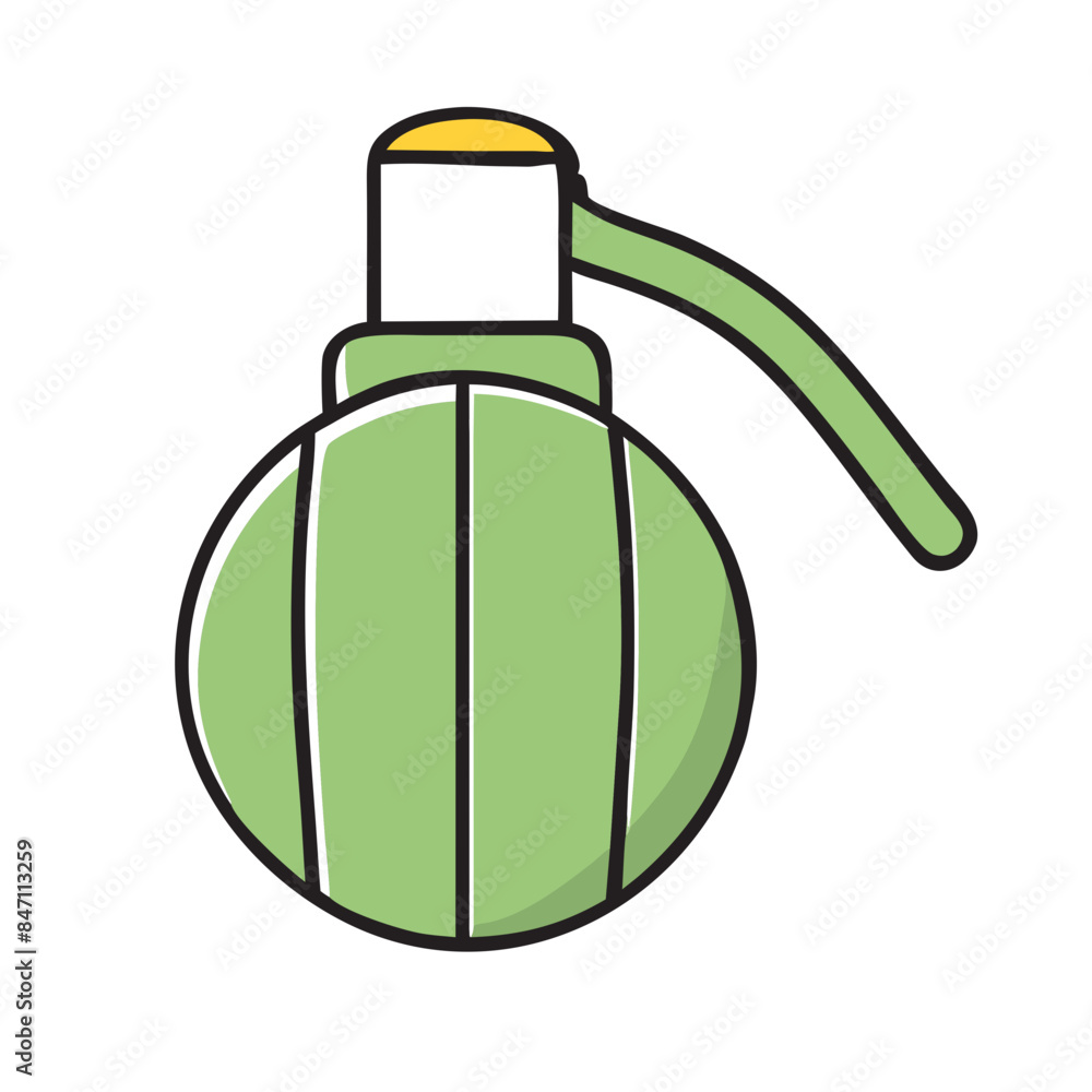 Obraz premium Combat Grenade Icon, AI Generative