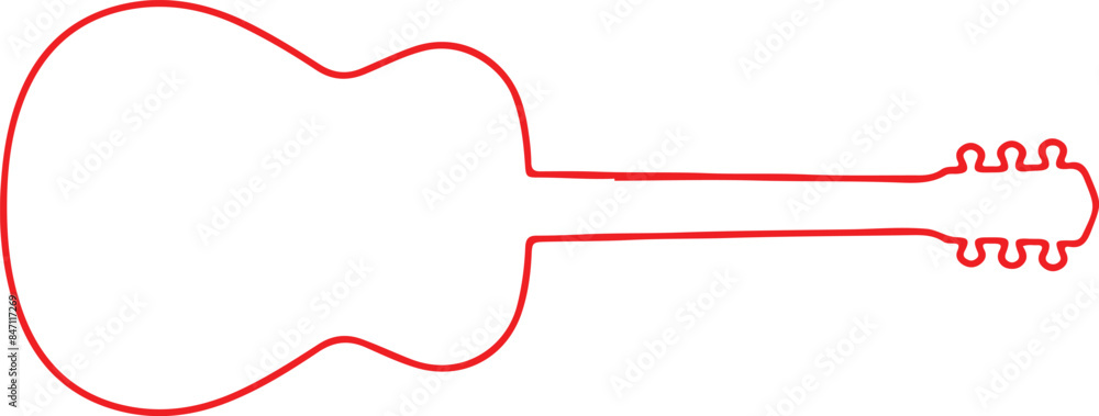 Acoustic Guitar Vector - Acoustic Guitar Silhouette Acoustic Guitar Vector - Acoustic Guitar Silhouette