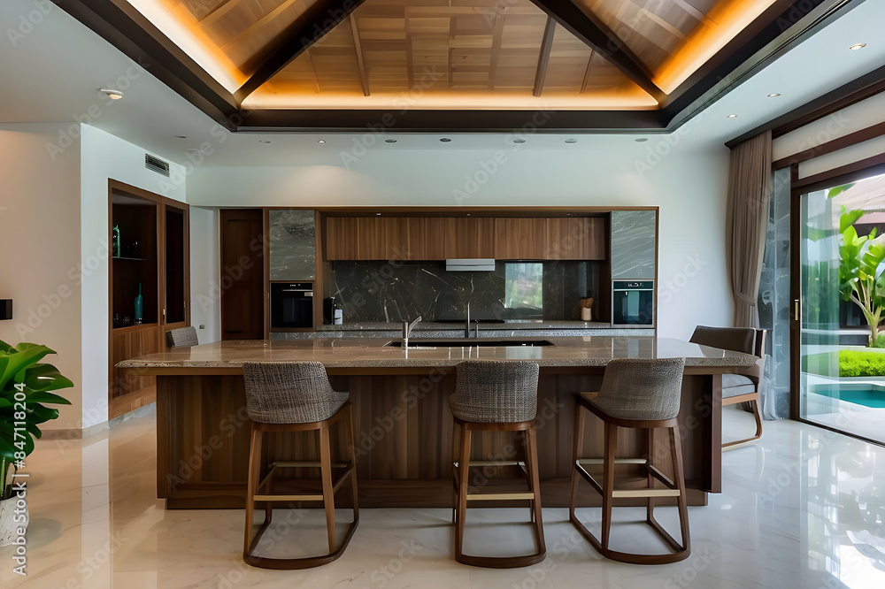 Fototapeta premium Modern Elegance: Transforming Your Kitchen Interior Design