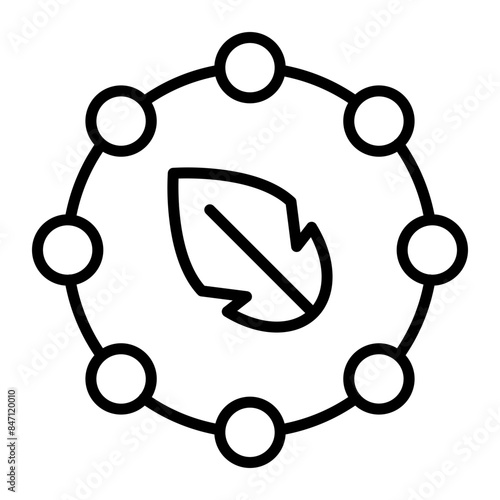 Antioxidant Vector Line Icon