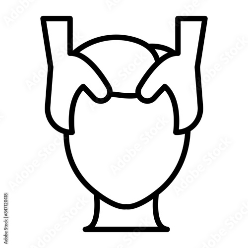 Massager Vector Line Icon