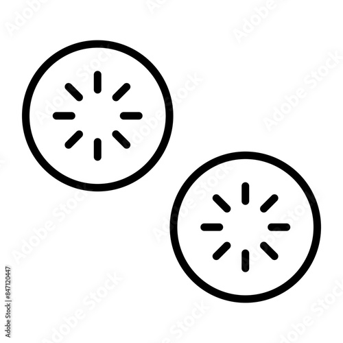 Cucumber Vector Line Icon