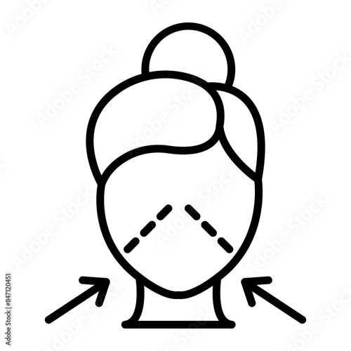 Lifting Vector Line Icon
