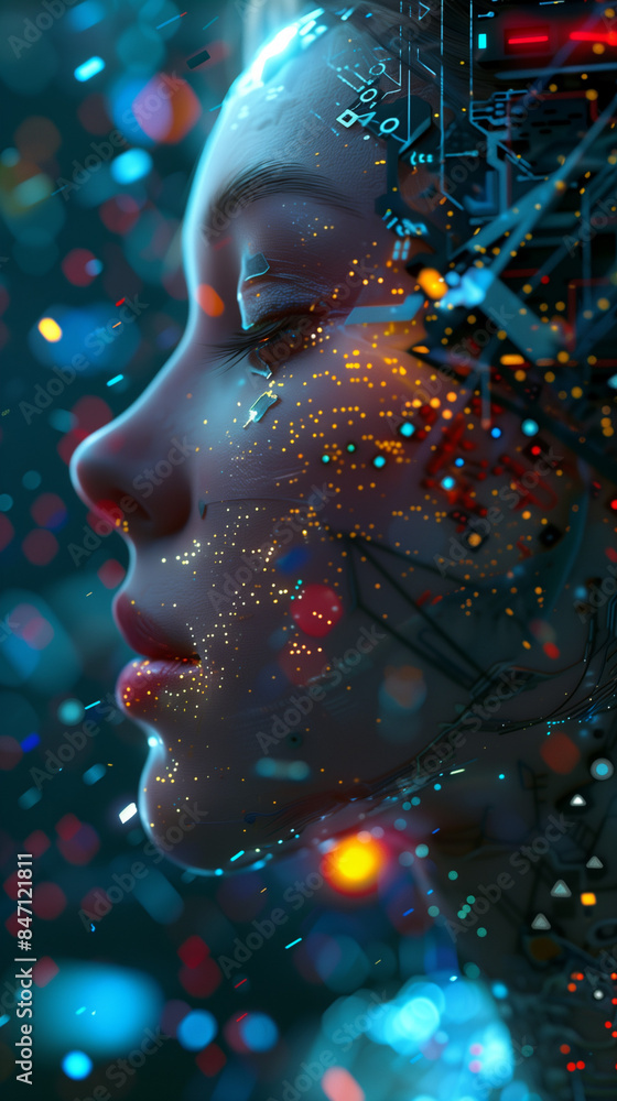 Obraz premium Artificial intelligence, AI, future