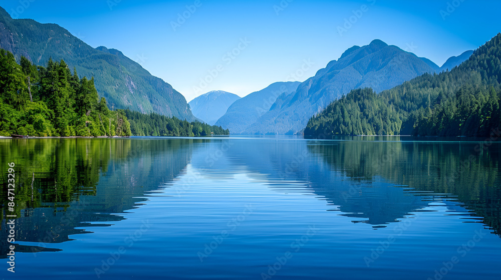 Background of lake in mountains Background of lake in mountains