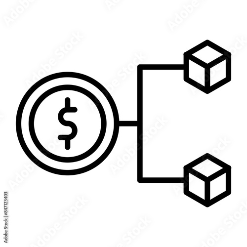 Derivative Vector Line Icon