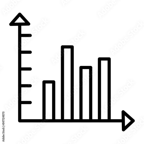 Fluctuate Vector Line Icon
