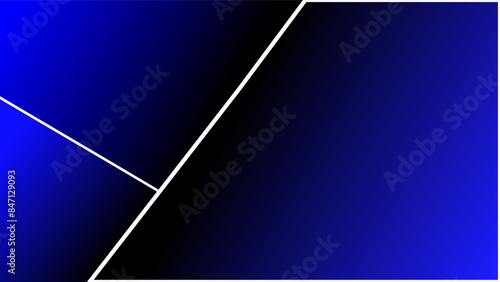 Three partitions blue and black gradient presentation background