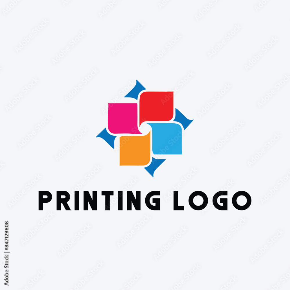 printing shop logo design vector printing shop logo design vector
