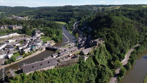 Wallpaper Mural Aerial View of Bouillon Castle and Town, Ardennes, Belgium Torontodigital.ca