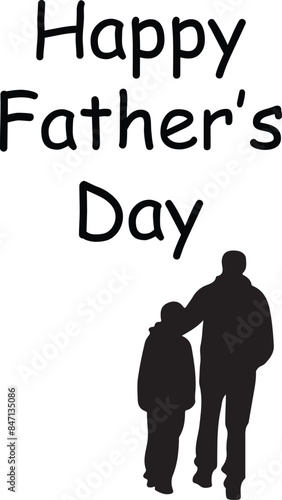  father's day silhouette, happy father's day, father's day, father's day wishes, silhouette, people, family, child, vector, boy, woman, illustration, couple, father, black, son, love, mother, walking,