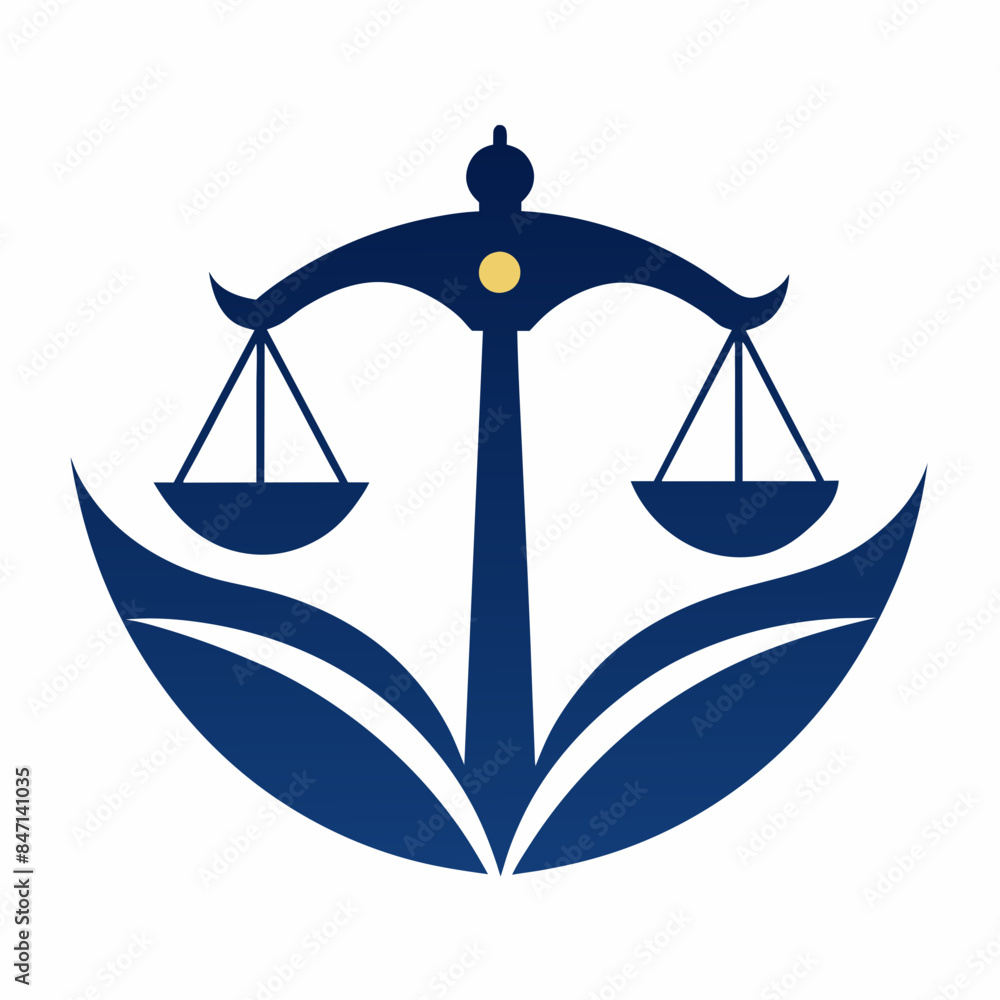 A minimalist unique law firm logo icon vector illustration A minimalist unique law firm logo icon vector illustration