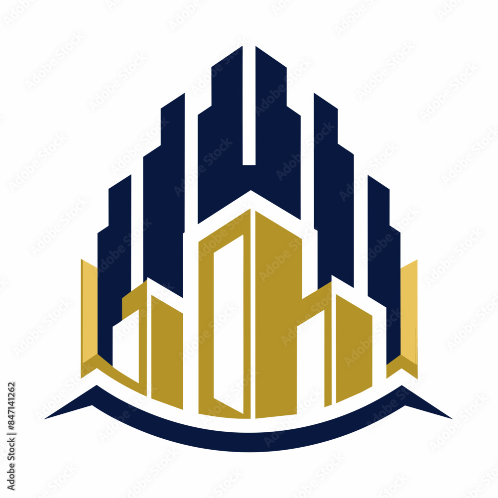 Estate agency cityscape logo vector illustration Estate agency cityscape logo vector illustration