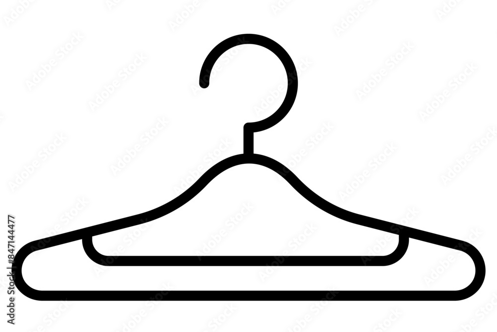 Hanger icon symbol with crossbar. Flat vector illustration 10 eps. Hanger icon symbol with crossbar. Flat vector illustration 10 eps.