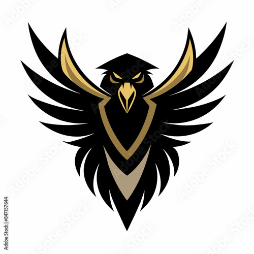 Golden Eagle Club Logo Vector: Radiating Luxury and Refinement | Elegant, Premium Style Logo Design