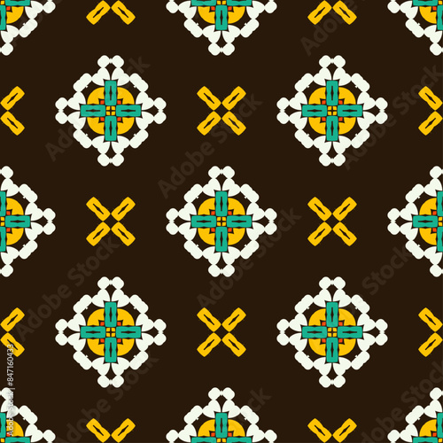 Vector ornamental seamless pattern. Background and wallpaper in classic style. Vector illustration can be used for backgrounds, motifs, textile, wallpapers, fabrics, gift wrapping, templates.