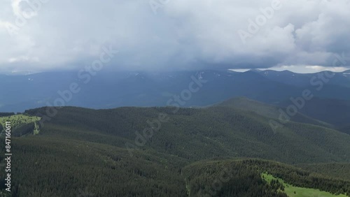 clouds over the mountains