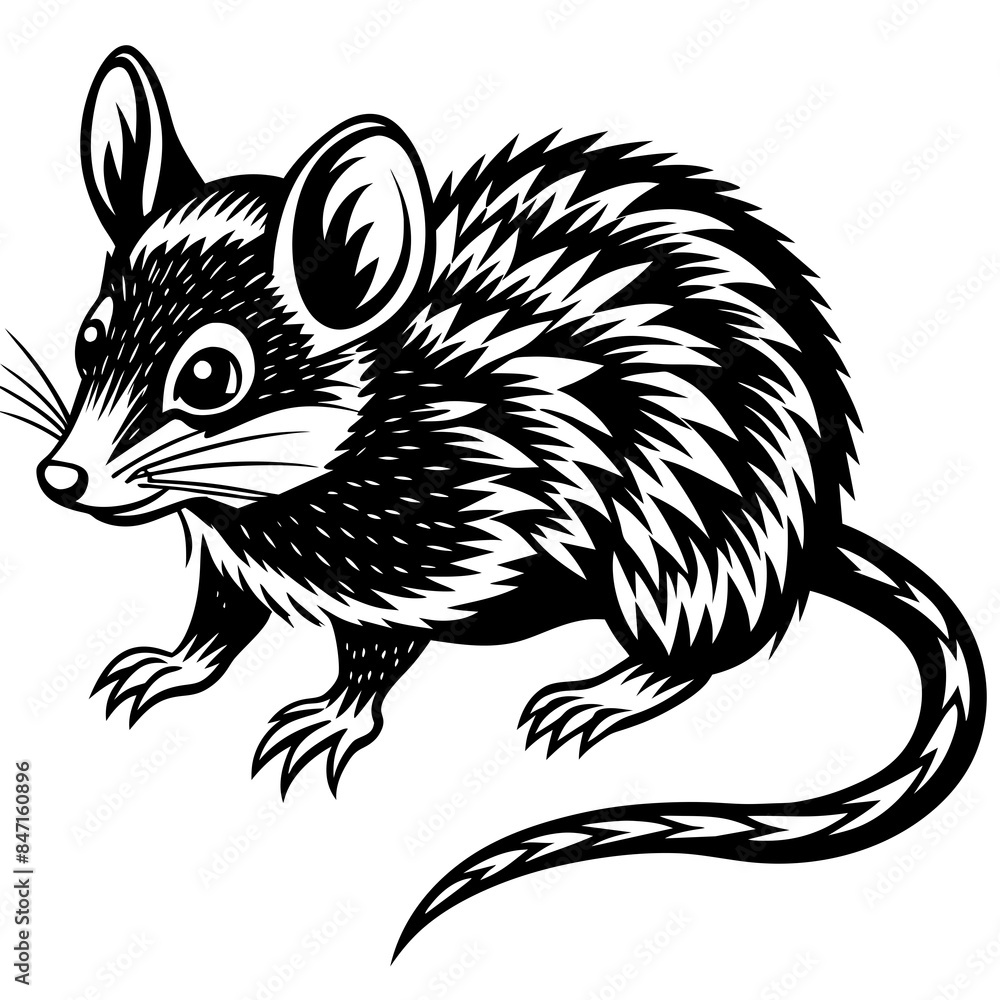 arabian spiny mouse vector illustration arabian spiny mouse vector illustration