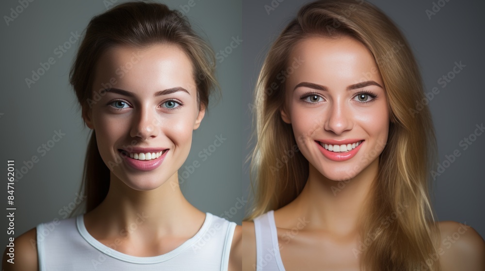Toothpaste transformation revitalizing dull smiles to radiant ones in a before and after comparison Toothpaste transformation revitalizing dull smiles to radiant ones in a before and after comparison