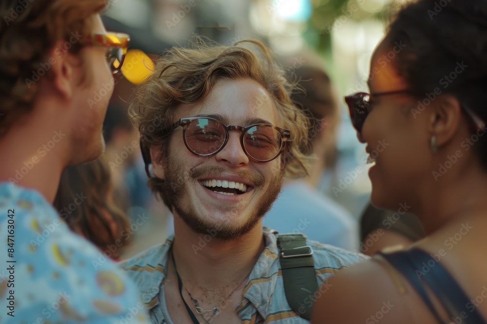 Group of young people having fun in the city. Friends having fun in the city. Group of young people having fun in the city. Friends having fun in the city.