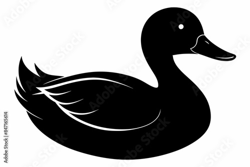 Duck silhouette,  icon photo