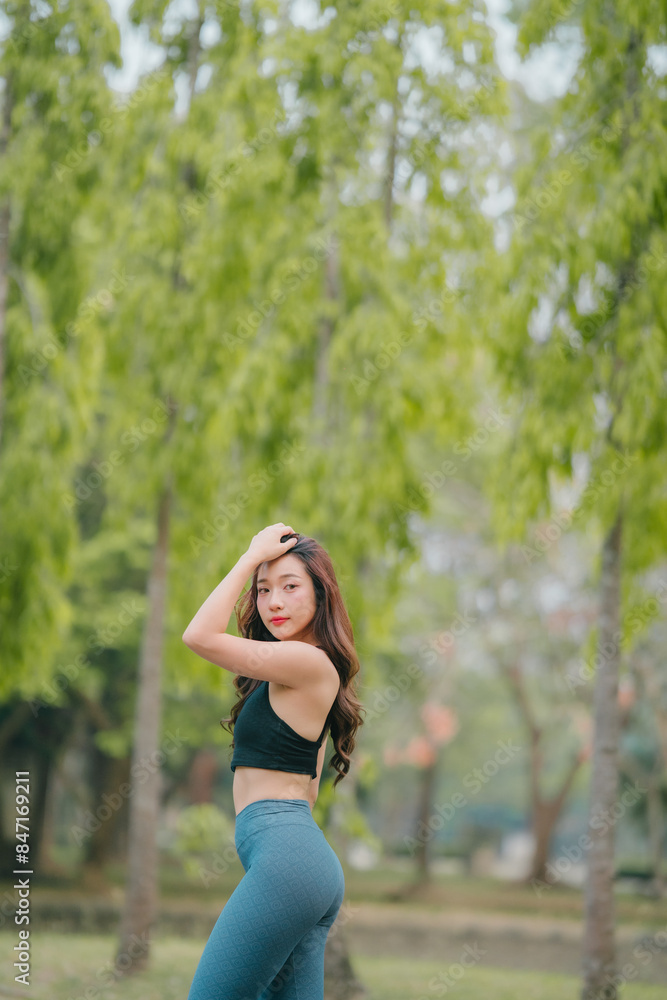 sport woman stretching before jogging and run, sport concept, welness concep sport woman stretching before jogging and run, sport concept, welness concep