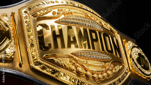 Gold Champion Belt, Boxing Belt, MMA Belt