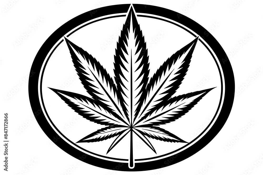 marihuana logo vector illustration
