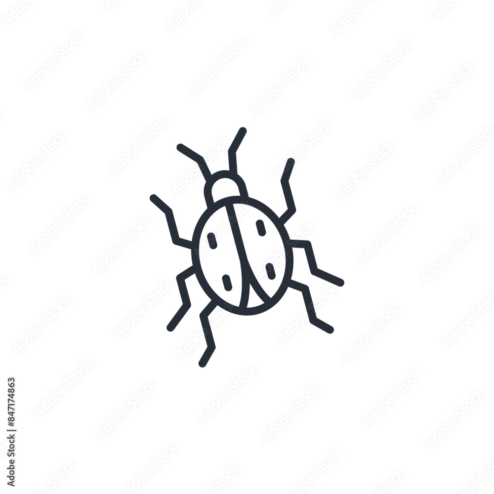ladybug icon. vector.Editable stroke.linear style sign for use web design,logo.Symbol illustration. ladybug icon. vector.Editable stroke.linear style sign for use web design,logo.Symbol illustration.
