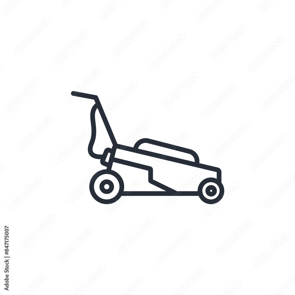 lawn mower icon. vector.Editable stroke.linear style sign for use web design,logo.Symbol illustration. lawn mower icon. vector.Editable stroke.linear style sign for use web design,logo.Symbol illustration.