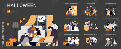 Halloween. Flat Vector Illustration