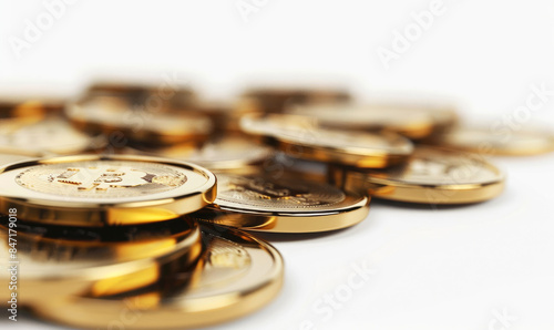 Cryptocurrency coins collec...