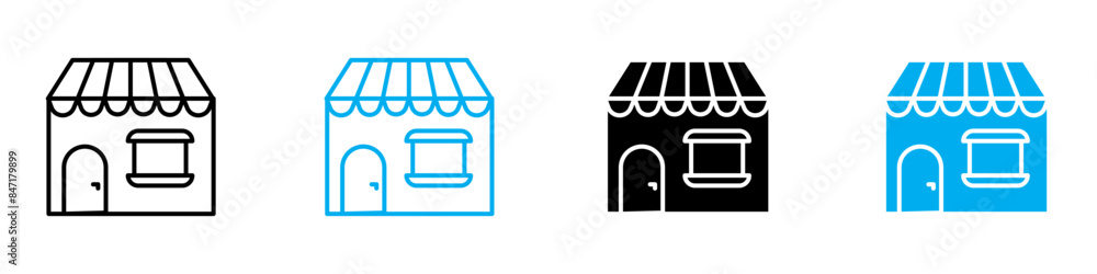 Local Retail Store Icon Ideal for Shopping and Community Business Designs Local Retail Store Icon Ideal for Shopping and Community Business Designs