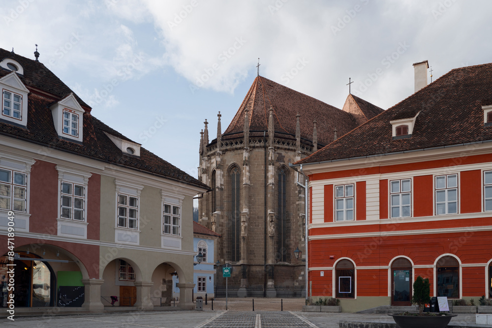 Photos of historical buildings in downtown