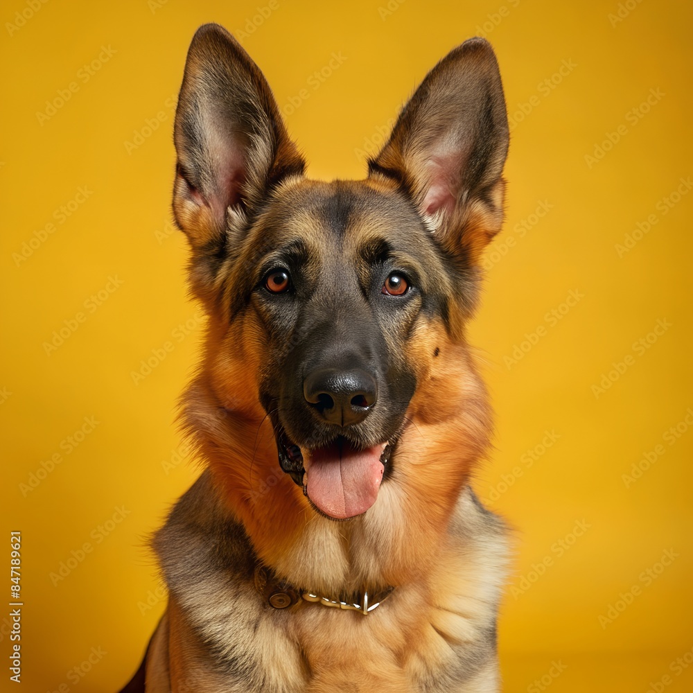 Portrait Of A German Shepherd